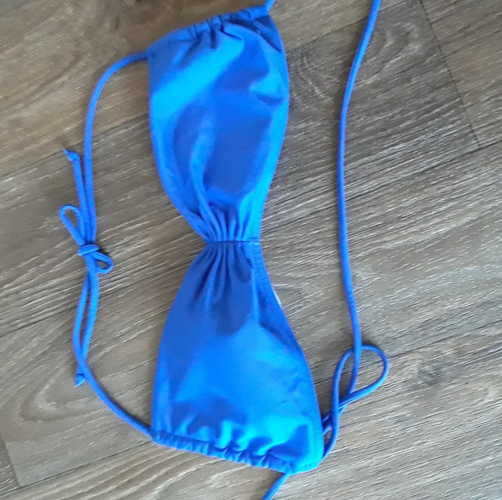 Bright blue VS swim top